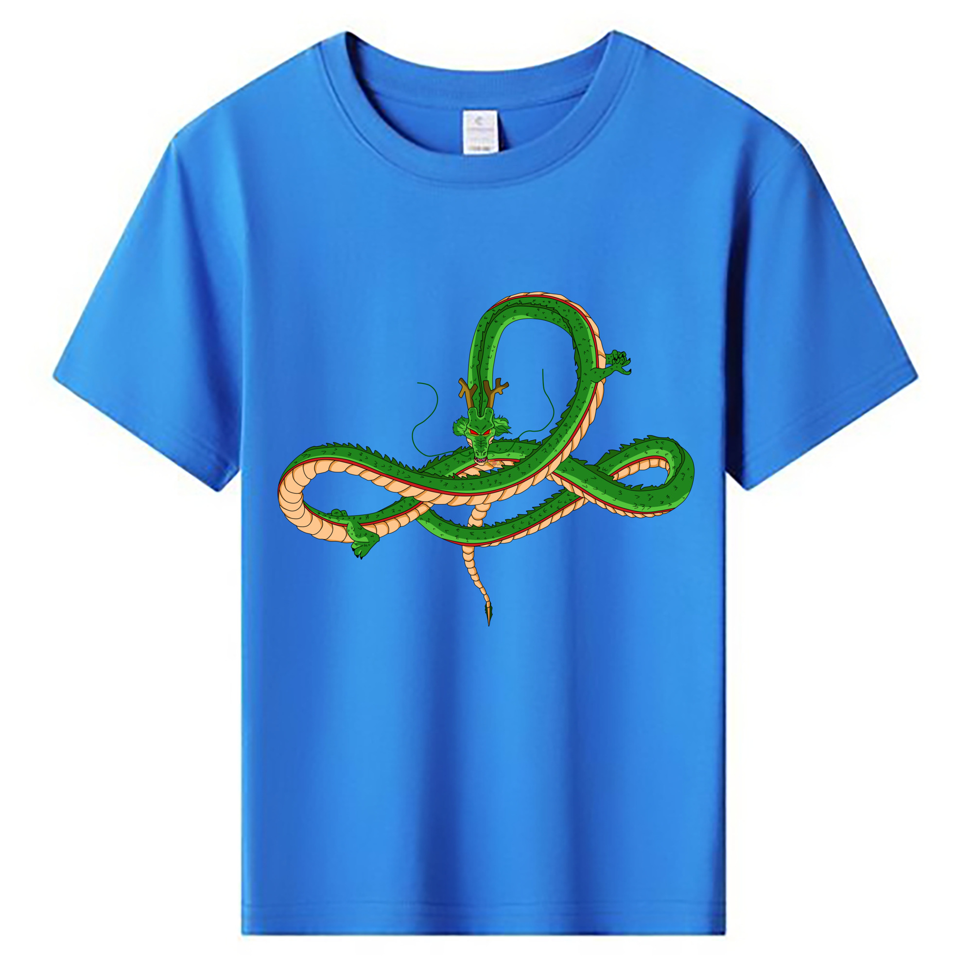 （画像用） ドラゴンボール 神龍 シェンロン DRAGON BALL Shenron 綿100％キッズTシャツ（フロントプリント）